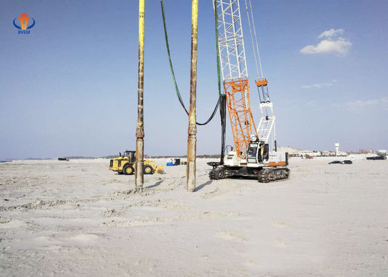 75 KW Equipamento Vibroflot Colunas de pedra Vibro Melhoria do solo Densidade relativa