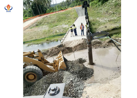 Vibroflot de areia de alta eficiência Máquinas pesadas Coluna de pedra Melhoria do solo