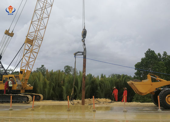 Potente Vibroflot Drive Pile Machine Fundação Vibro Pile Amigável ao Meio Ambiente