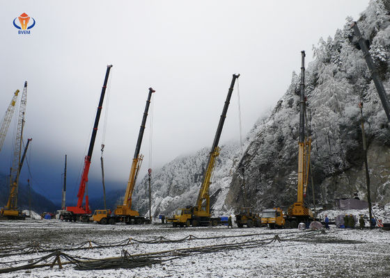 150 KW Floater Vibrante Elétrico Vibro Compactação Colunas de Pedra Melhoria do Fundamento