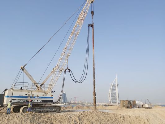 450mm 260kw Aumentando a Capacidade Sísmica Bvem Vibro Compactação piling Driver Machine