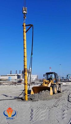 Máquina de empilhamento de areia de alta eficiência Vibroflot Drive para empilhamento de areia de grande espaço