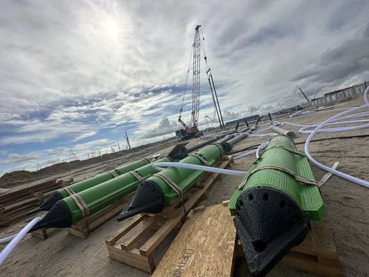 Bate-estacas Vibro Compactação Melhoria do solo Vibraflotação de estacas 180kw para solo macio