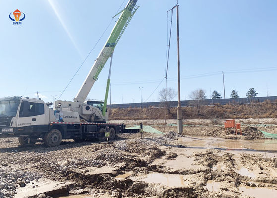 Máquina de construção industrial Vibro Pile Fundação Eco - Amigável BJV150E-377