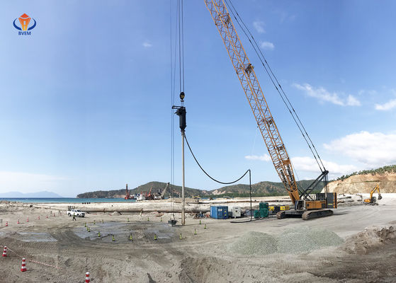 Alimentação de fundo de alta potência Vibroflot Melhoria do solo de areia 1200-1800 RPM