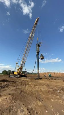 Substituição de coluna de pedra Vibro pilha de compactação de areia fundo de alimentação Vibroflot condução para melhoria do solo
