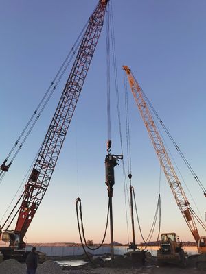 180 KW Potência de vibração Alimentação inferior Máquina de empilhamento vibratória Reduzindo a liquidação e aumentando a capacidade de carga facilitada