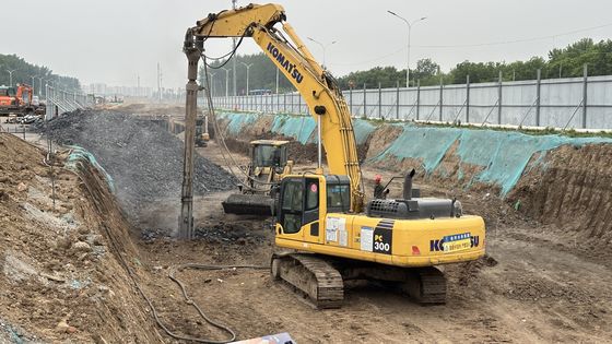 Compactador de vibração para construção 2600 RPM Velocidade de rotação 208 Lpm Nível de óleo para desempenho estável