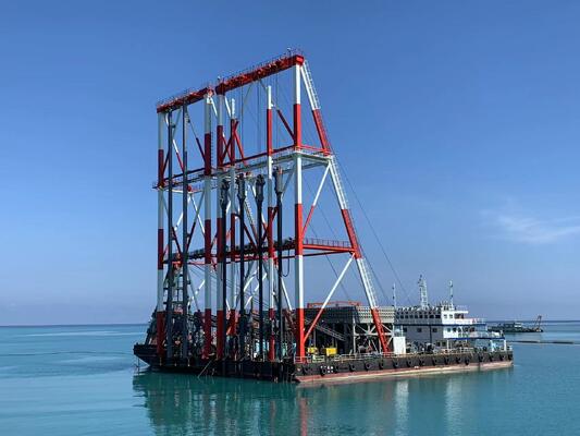 Vibroflot de alimentação inferior de 180 kW com 900-1200 mm de diâmetro de trabalho e controlo do inversor para compactação do solo