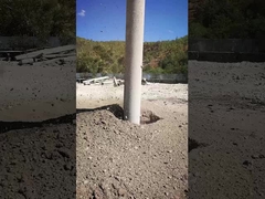 Crane Type Double Bins Bfs Vibroflotation 180kw trabalhou a profundidade 24m da pilha