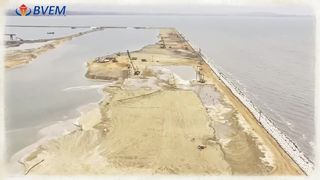 Vibrador elétrico 100KW para compactação de empilhamento